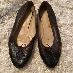 Chanel ballet flats size 37 1/2